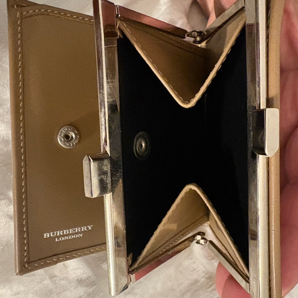 Burberry Pink and Brown Checkered Wallet - Picture 4 of 6